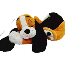 Sleeping Dog Plush Stuffed Animal Floppy Ears Brown Tan Rhode Island Novelty 16"