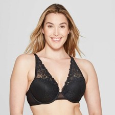 Women's High Apex Push Up Bra - Auden Black 34DDD