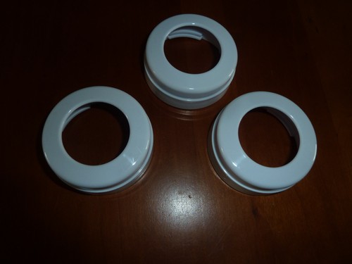 Lot of 3 Philips Avent Natural Naturally Baby Bottle Rings white VGUC
