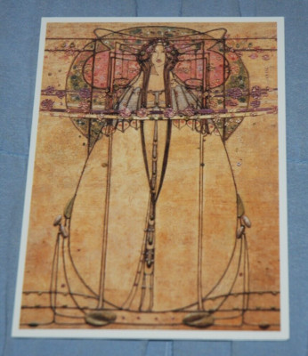 Margaret Macdonald Mackintosh: DIE MAI-KÖNIGIN leere Grußkarte, NEU & versiegelt