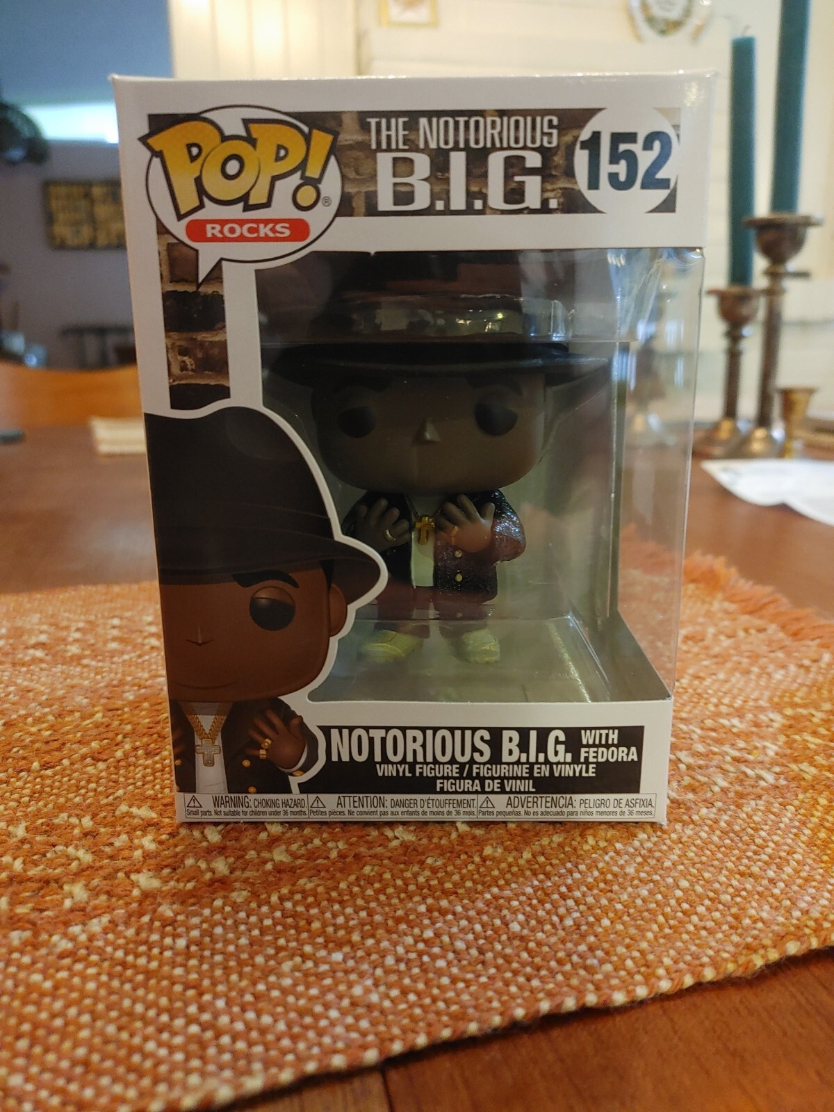Funko Pop! Music: Notorious B.i.g Vinyl Figure With Fedora Biggie Smalls 152 Big