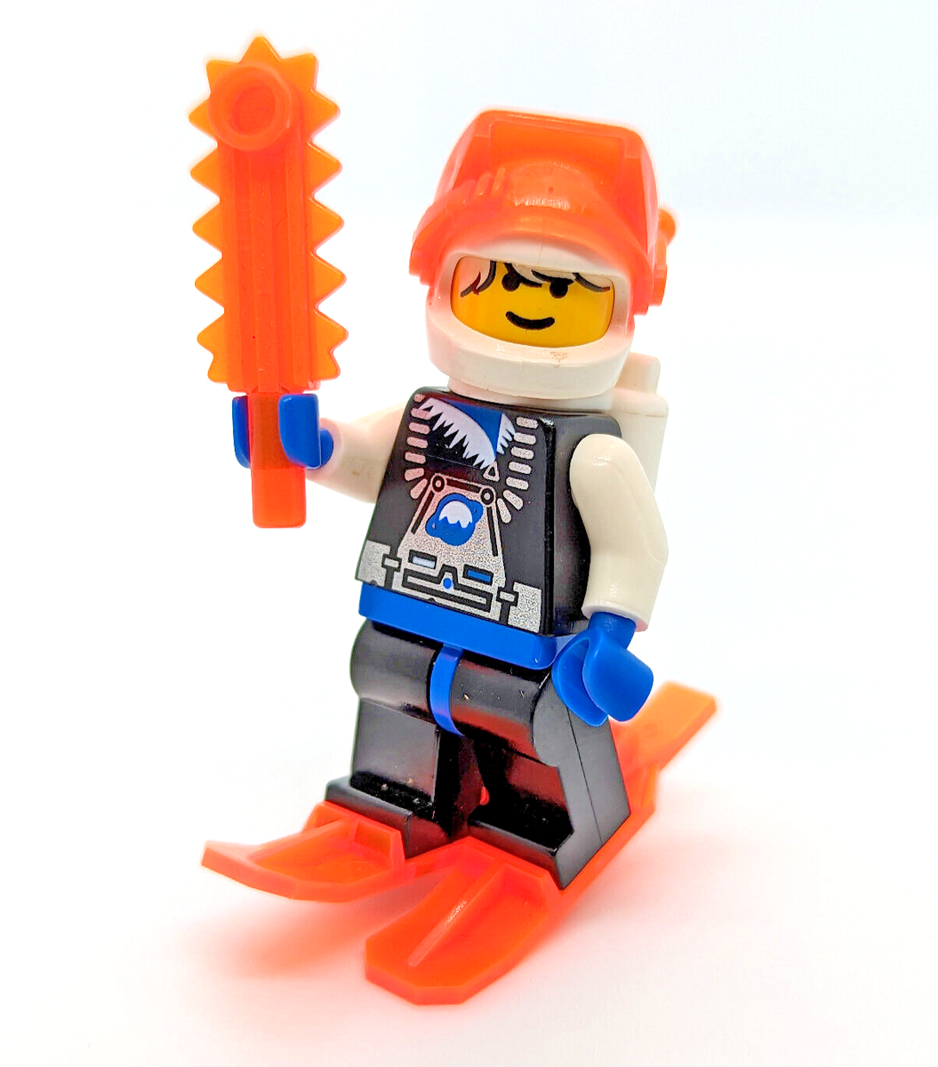 LEGO Vintage Ice Planet Space Minifigure Male w/ White Hair Skis (sp018)