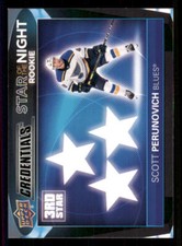 2021-22 Upper Deck Credentials 3rd Star of the Night #3SR3 Scott Perunovich