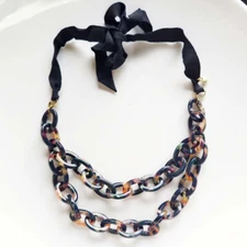 New Jcrew Resin Collar Necklace Adjustable Gift Fashion Women Party Show Jewelry