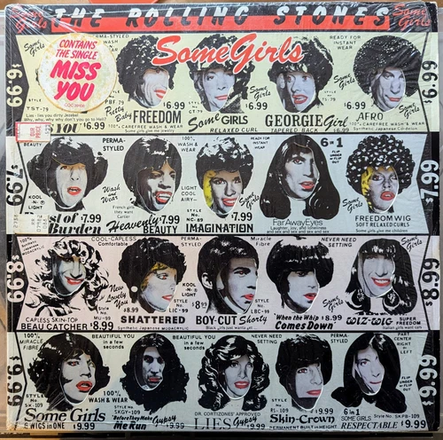 Rolling Stones - Some Girls ORIG BANNED COVER STERLING TJ PRESS IN SHRINK, HYPE