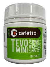 Cafetto Tevo Mini Tablets - Cleaning Expresso Machines - 100 tablets - Exp 07/26