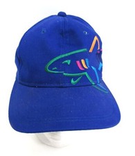 Vintage Greg Norman Hat Blue Large Shark Full...