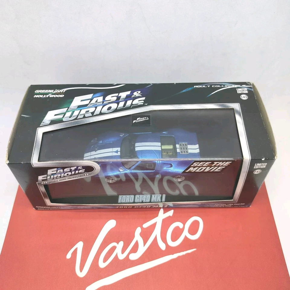 Greenlight Hollywood Fast & Furious Ford GT40 MK I 1:43 Scale GT-40 - Image 2 of 4