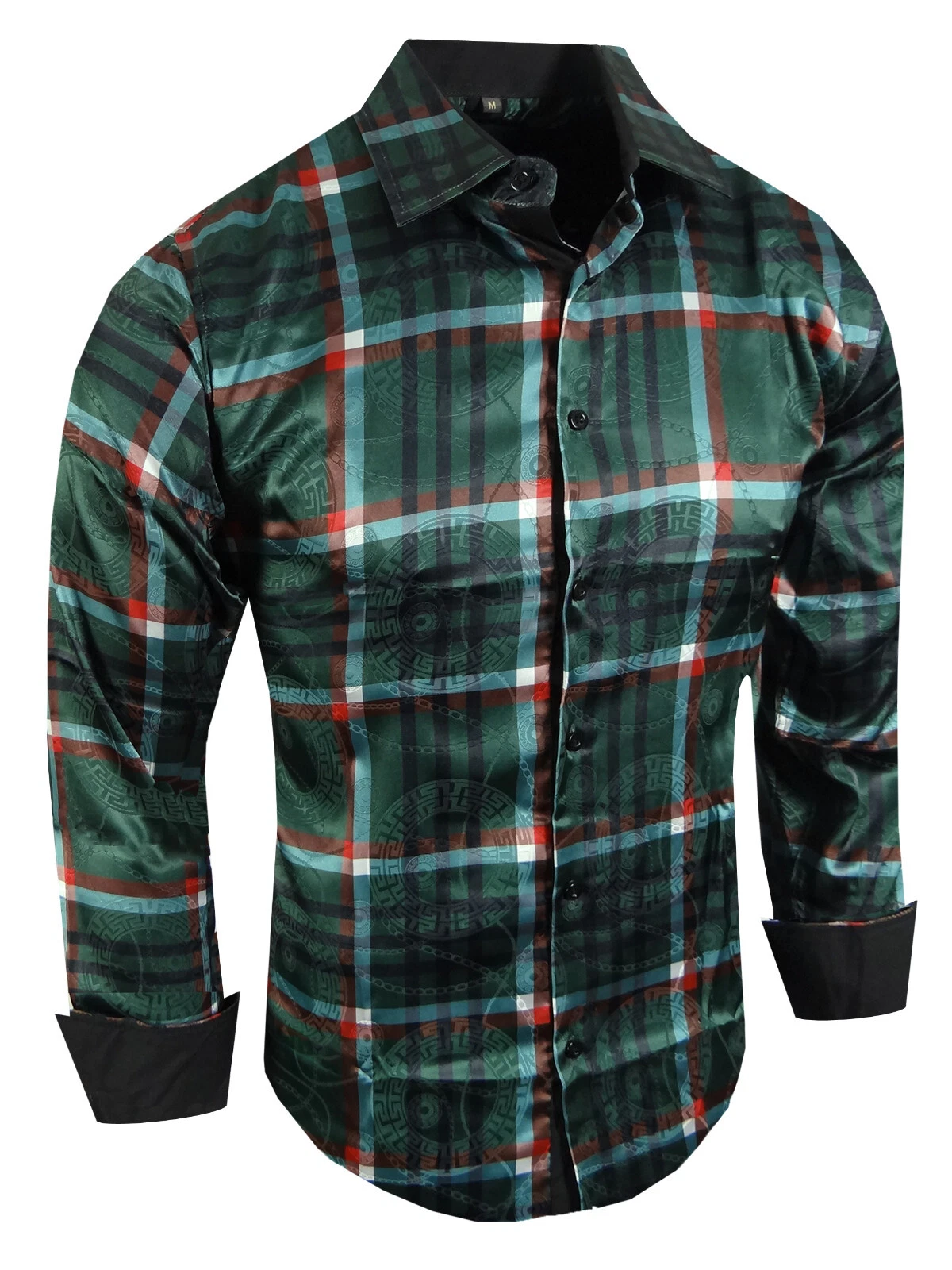 Designer Italian Shirt Mens Plaid Luxury Stripe Silky Stretch Slim Fit Button Up
Opens in a new wind