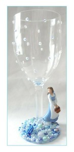 Children S Pearl Decorated Plastic Wine Glass With Belle Beauty