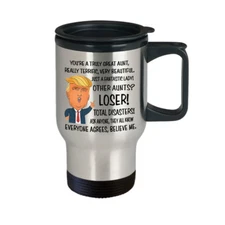 Funny Mug Birthday Gift for Aunt Donald Trump Great Aunt Coffee Mug Tee Cup