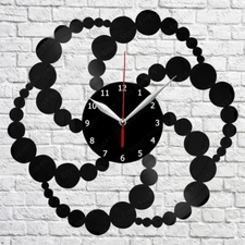 Abstract Vinyl Record Wall Clock Home Fan Art Decor 12'' 30 cm 6936