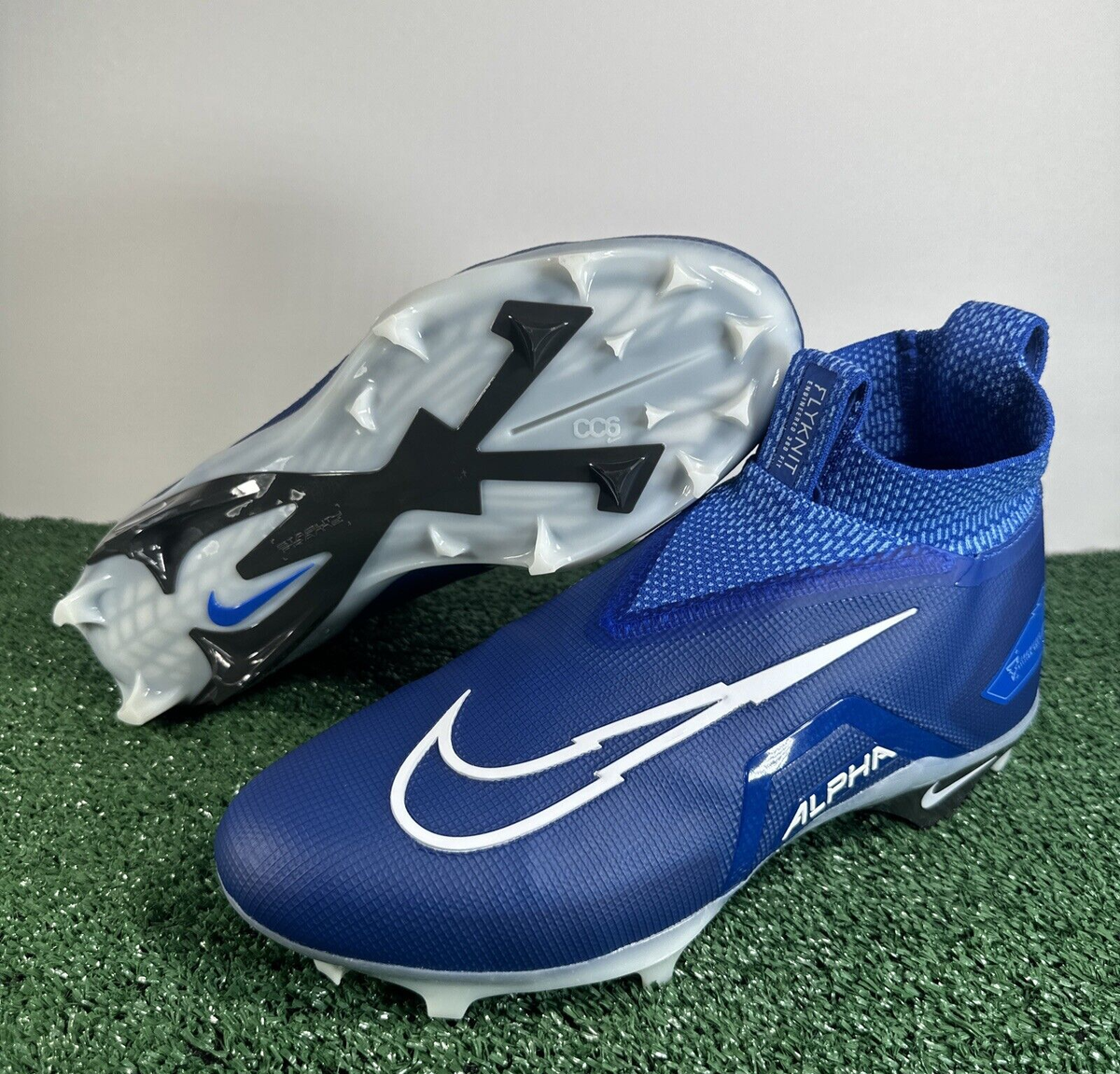 Nike Alpha Menace Elite 3 Football Cleats Mens SZ 11 Royal  display picture 2
