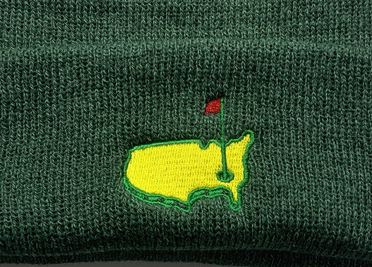Masters golf Winter Hat Beanie green embroidered logo 2026 pga new