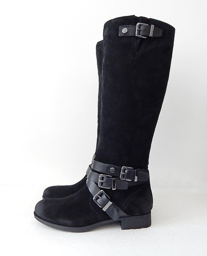 Nuevo con etiquetas Botas Altas Noreene para Mujer Marc Fisher Talla 7,5 M (EE. UU.) Gamuza Negra - Imagen 4 de 11