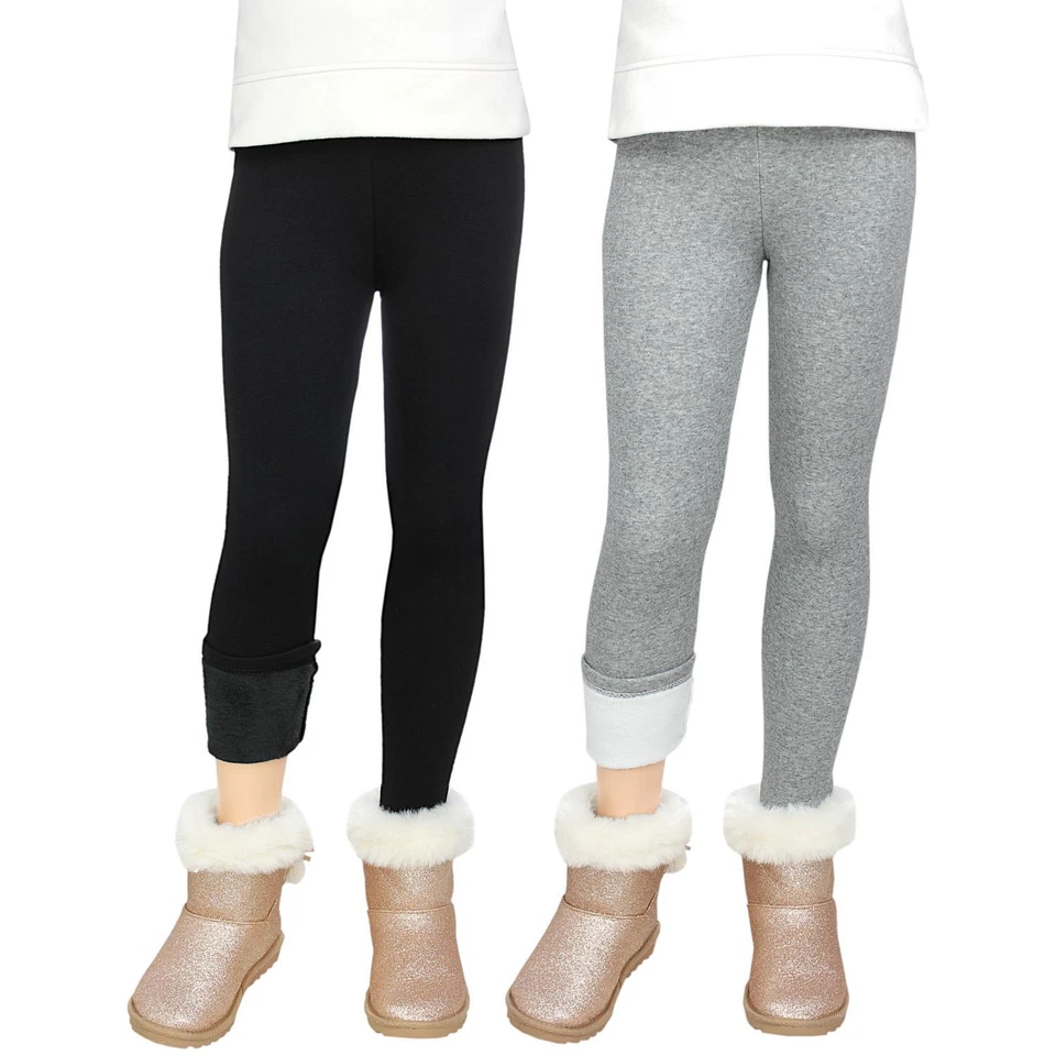 TupTam Mädchen Leggings 2er PACK Thermo Leggins Gefüttert Winterleggings