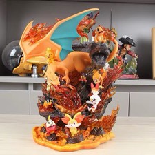 Action Figure Fire Pokémon Charizard Evolution 32cm Statua Collezione Anime Game