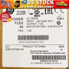 22BD1P4N104 AB NEW 22B-D1P4N104 Powerflex 40 0.4KW 0.5HP AC Drive US Free Tax