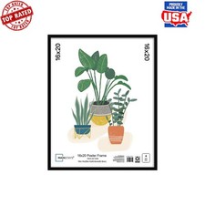 Poster Frame Set 16x20 Wall Gallery Black Lightweight Versatile Hanging Hardware
