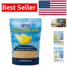 100 Pure, Non-GMO Alpiste Canary Seed - Food for Small Birds, 5 lbs
