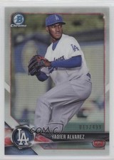 2018 Bowman Chrome Prospects Refractor 19/499 Yadier Alvarez #BCP22 fm0