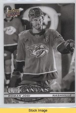 2025-26 Upper Deck Series 1 UD Canvas Black & White Roman Josi #C-65 READ 0nq6