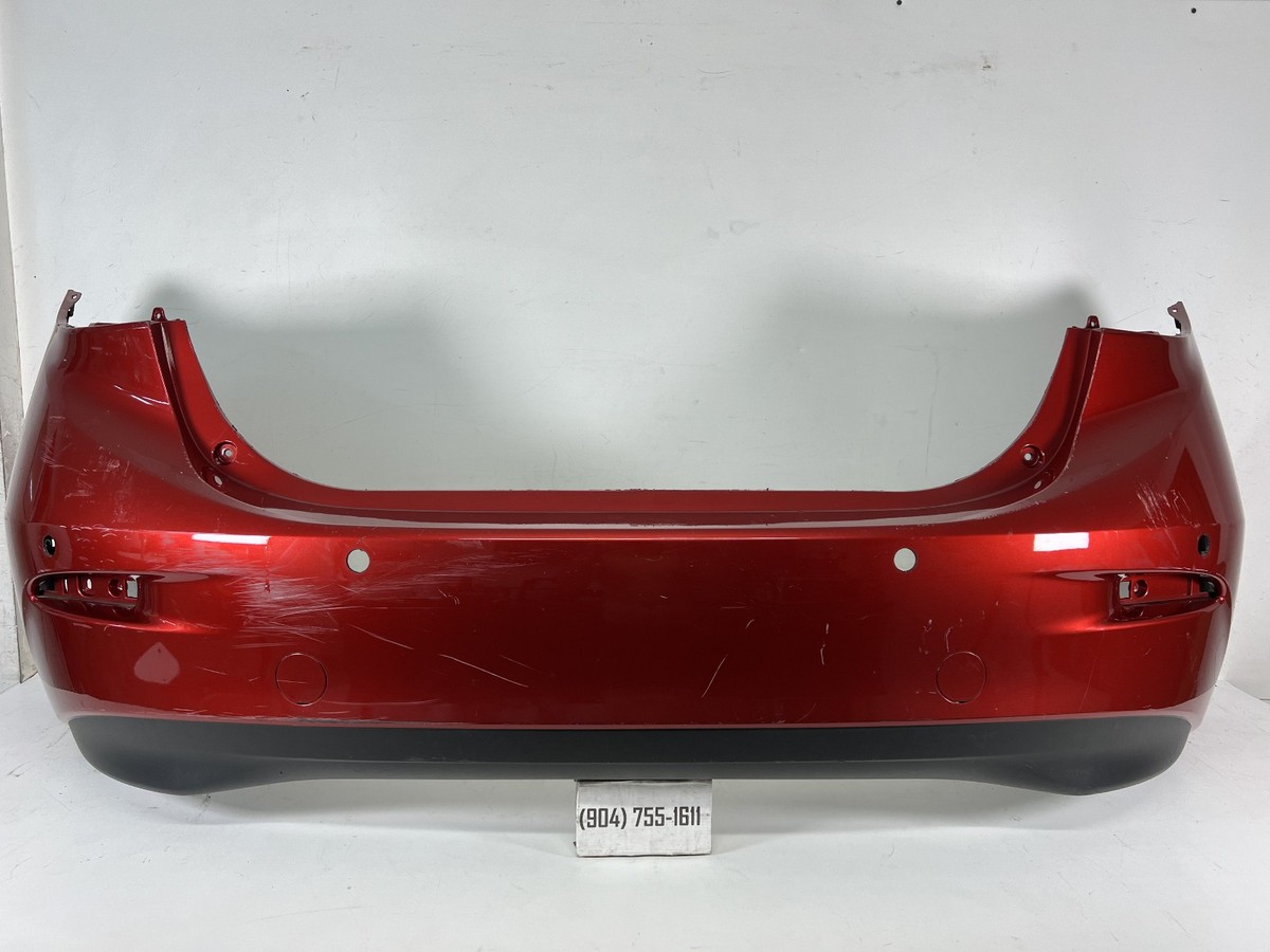 2014-2018 Mazda 3 Sedan Rear Bumper w/ Sensor Holes OEM BJS750221