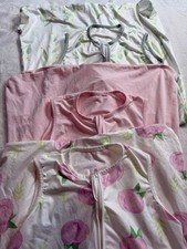 Lot 3 Baby Girl .5 TOG Sleep Sacks Wearable Blankets L 15-24 m TotAha Pink Green