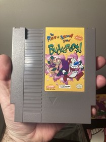 The Ren & Stimpy Show: Buckaroo$ NES Original Poster Authentic Tested & Working