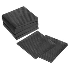 8Pcs Furniture Levelers Furniture Wedges Black Plastic (50 x 50 x 6mm)