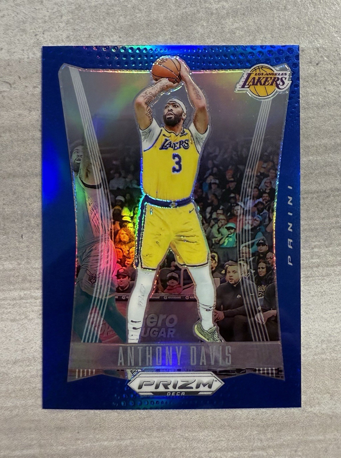 2023-24 Panini Prizm Deca Anthony Davis #52 Blue Prizm /149