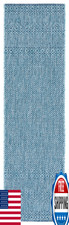 SAFAVIEH Washable Indoor/Outdoor Courtyard Rug 2'3"x 8' Runner Aqua Blue