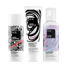 IGK Good Behavior Bonding Mask  Good Behavior Blow Out Balm  Class of  93 Text
