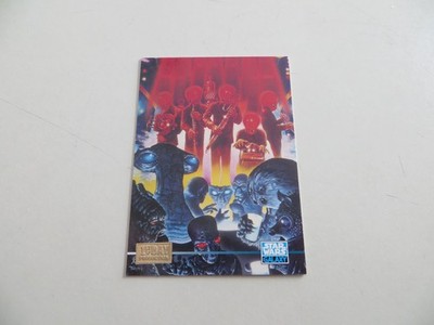 1995 STAR WARS GALAXY 3 GOLD FOIL 1ST DAY CARD, CANTINA POSTER