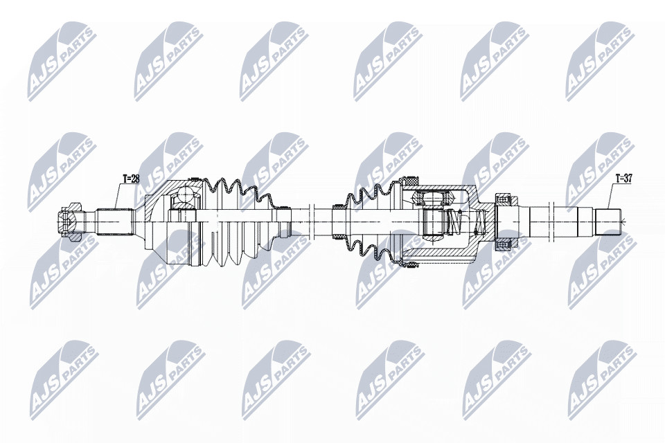 DRIVE SHAFT NPW-PE-103 FOR PEUGEOT 508/SW AHW 2.0L 4cyl 508 SW I - Image 6