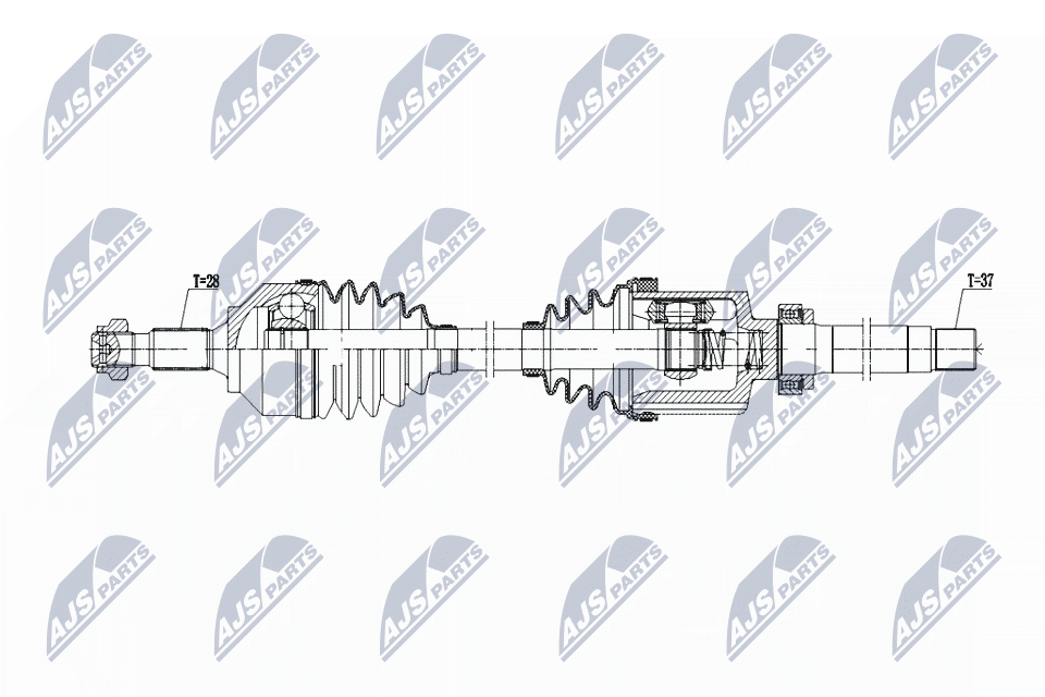 DRIVE SHAFT NPW-PE-103 FOR PEUGEOT 508/SW AHW 2.0L 4cyl 508 SW I - Image 6