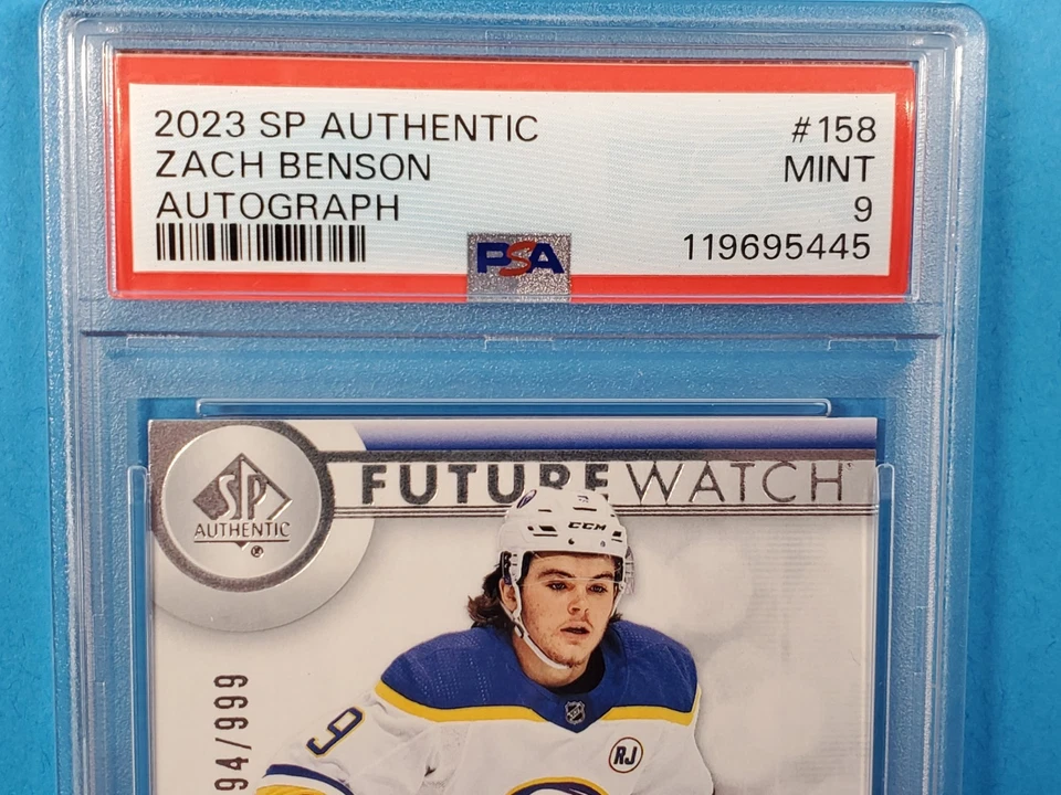 2023-24 SP AUTHENTIC ZACH BENSON FUTURE WATCH ROOKIE AUTO SIGNATURE PSA 9 MINT - Image 3 of 4