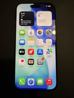 Apple iPhone 16 Pro Max 256GB Titan Schwarz Mit 100% Kapazität WIE NEU!
