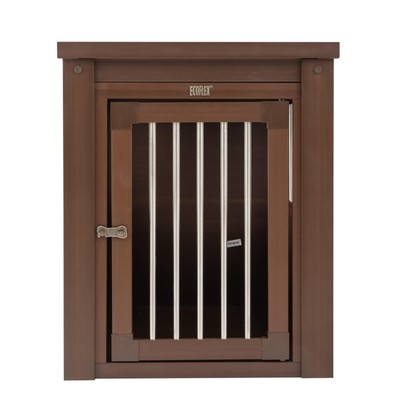   ECOFLEX  Dog Crate End Table - Medium, Russet Brown, Durable Wood-Plastic C...