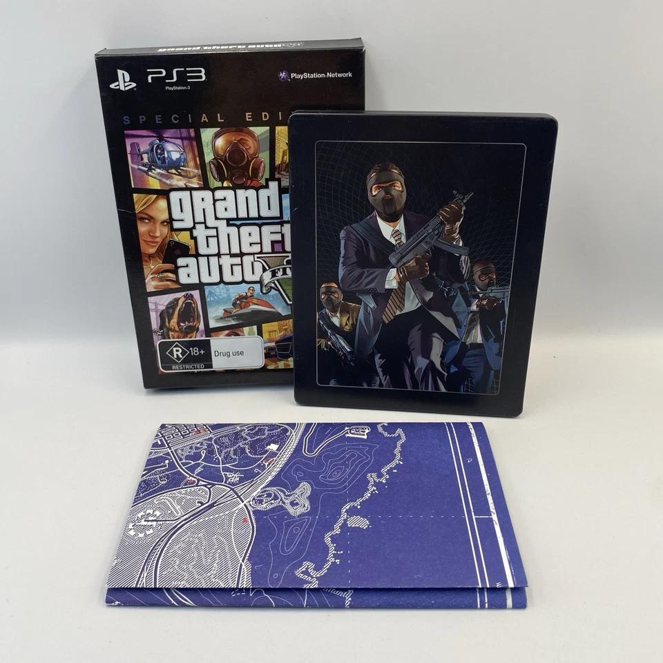 Grand Theft Auto V 5 - Special Edition PS3 Game Playstation 3 With Maps & Manual - image 3 of 4