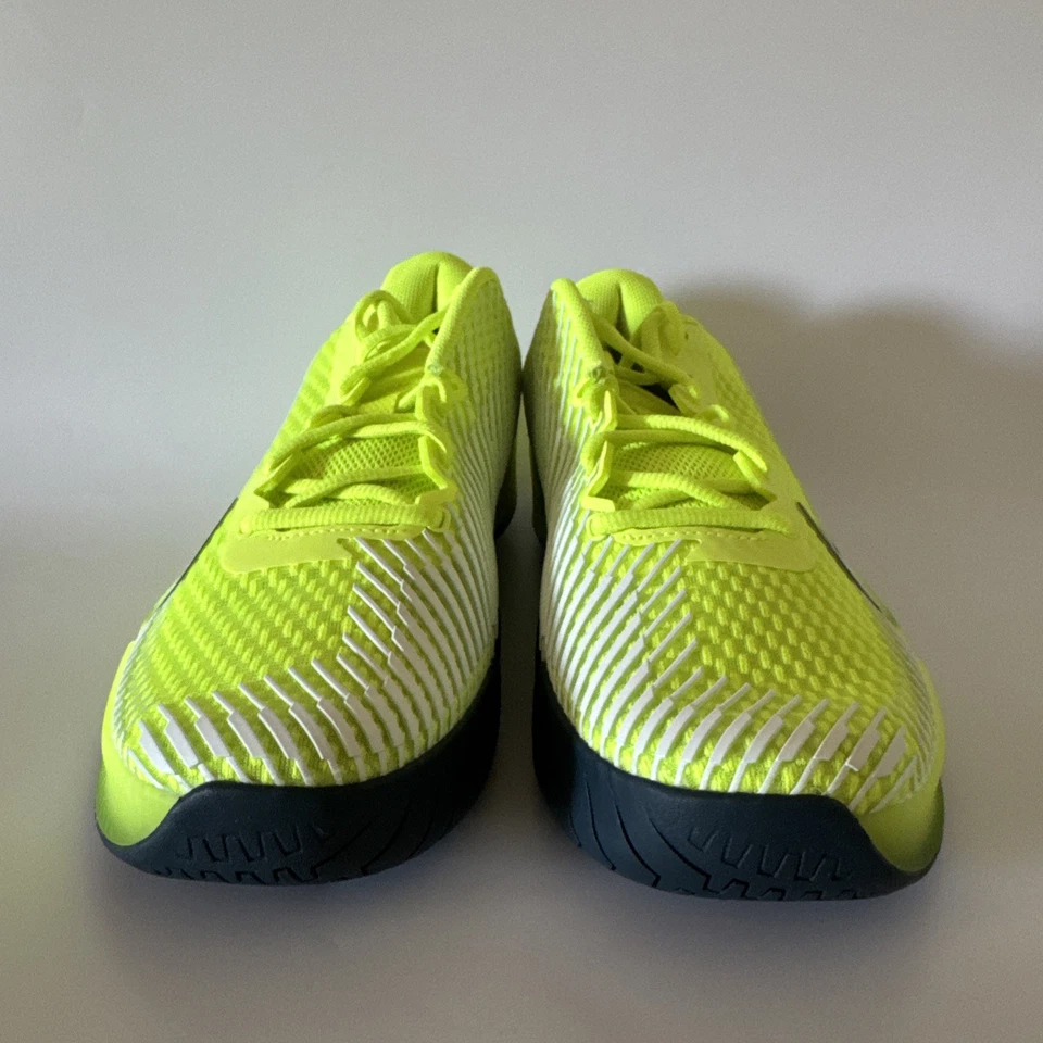NikeCourt Mens 10 Air Zoom Vapor 11 Hard Court Tennis Shoes Volt/Navy DR6966-700 - Image 2 of 4