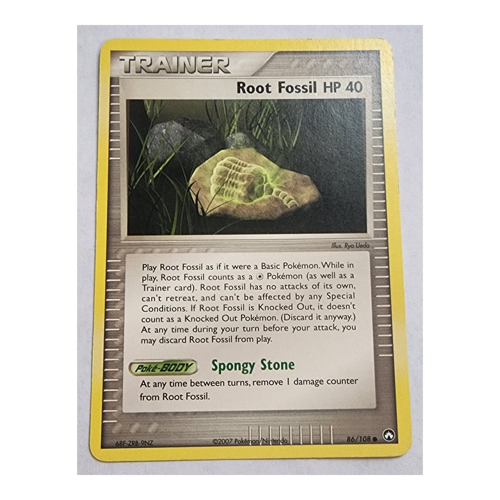 Pokemon TCG Root Fossil EX Power Keepers 86/108 Common LP