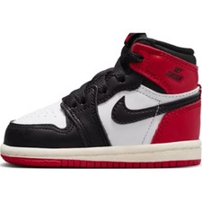 Jordan Air Jordan 1 High top Toddler Shoes White Black Infant And FD1413-106