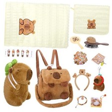 75 Pcs Capybara Plush Toy Set with Stuffed Capybara Plush Toy Keychain