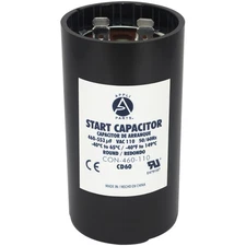 Appli Parts motor start capacitor 460-553 Mfd (microfarads) uF 110-125 VAC unive