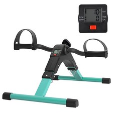 Folding Pedal Exerciser Mini Exercise Bike Portable Foot Peddler Desk Bike Ar...