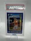 2024 Panini Donruss - Rated Rookie Bo Nix #369 Optic Preview Blue Scope PSA 10