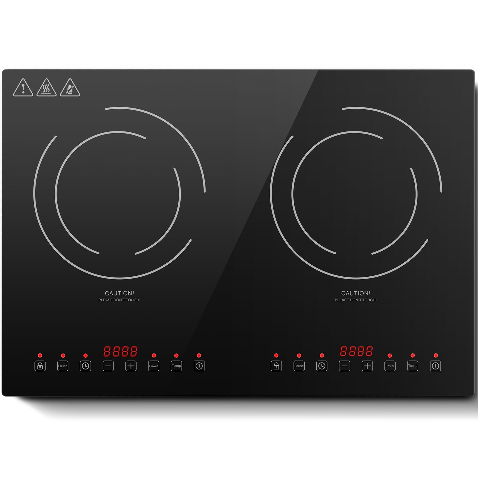 Induction Cooktop 2 Burner, Countertop/Drop-in, 120V/1800W 20 Inch
