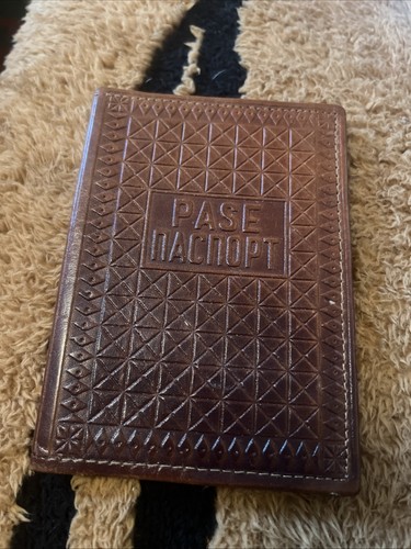 Vintage Leder UdSSR Passhülle - 70er Jahre - Bild 1 von 4