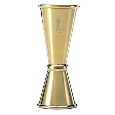 Barfly Japanese Style Jigger, 1 oz x 1-1/2 oz, Gold